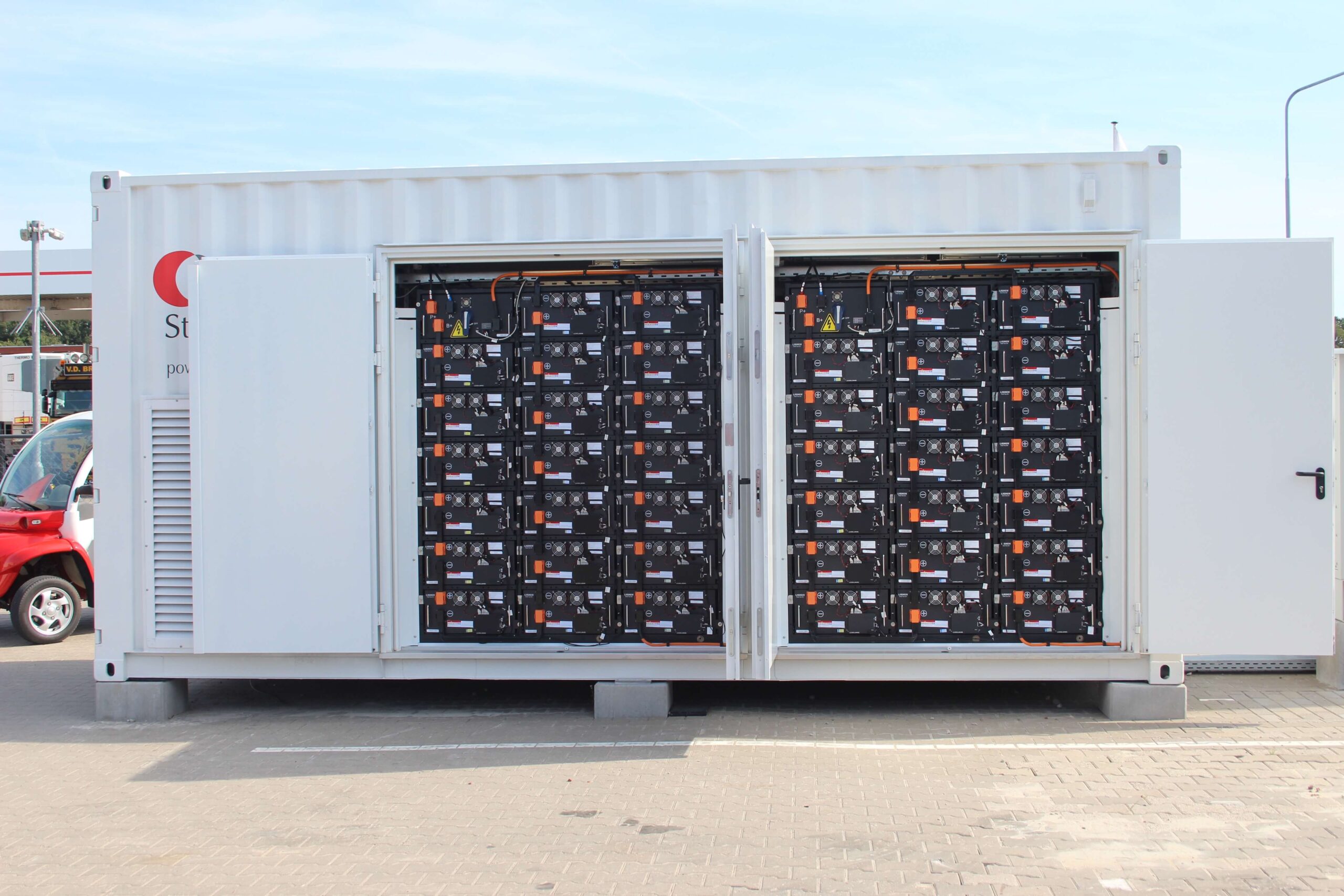 Een batterijcontainer om energie in op te slaan - Green Label Logistics